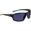 imageColumbia Mens Slick Creek Rectangular SunglassesShiny Black  BlueBlue Mirror
