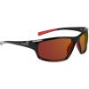 imageColumbia Mens Slick Creek Rectangular SunglassesShiny Black  RedOrange Revo