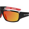 imageColumbia Mens Utilizer Wrap SunglassesShiny Black  RedRed Revo