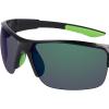 imageColumbia Mens Wingard Rectangular SunglassesShiny Black  GreenGreen Mirror