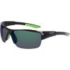 imageColumbia Mens Wingard Rectangular SunglassesShiny Black  GreenGreen Mirror