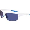 imageColumbia Mens Wingard Rectangular SunglassesShiny White  BlueBlue Mirror