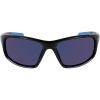imageColumbia Mens Slick Creek Rectangular SunglassesShiny Black  BlueBlue Mirror