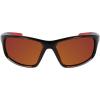 imageColumbia Mens Slick Creek Rectangular SunglassesShiny Black  RedOrange Revo