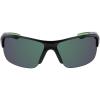 imageColumbia Mens Wingard Rectangular SunglassesShiny Black  GreenGreen Mirror