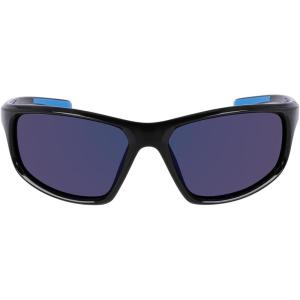 imageColumbia Mens Slick Creek Rectangular SunglassesShiny Black  BlueBlue Mirror