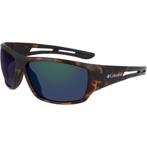 imageColumbia Mens Utilizer Wrap SunglassesMatte Tort  Black Green Mirror