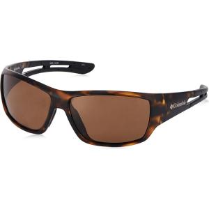 imageColumbia Mens Utilizer Wrap SunglassesMatte Tort W Black Rubber Polarized