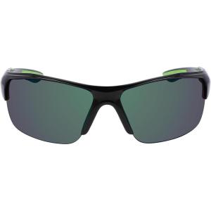 imageColumbia Mens Wingard Rectangular SunglassesShiny Black  GreenGreen Mirror