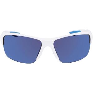 imageColumbia Mens Wingard Rectangular SunglassesShiny White  BlueBlue Mirror