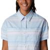 imageColumbia Womens Silver Ridge Utility Short Sleeve ShirtPurple TintPainted Hills Stripe