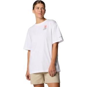 imageColumbia Womens Rolling Bend Graphic Oversized TeeWhiteFloral Fun