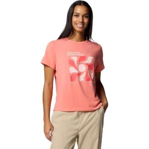 imageColumbia Womens Sun Trek Graphic Short Sleeve IiiAlpenglowWavy Rays
