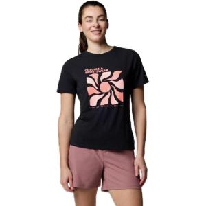 imageColumbia Womens Sun Trek Graphic Short Sleeve IiiBlackWavy Rays