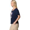 imageColumbia Womens Ruby Springs Graphic Scoop Neck Short SleeveCollegiate NavyWanderlust Floral