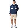 imageColumbia Mens Spire Valley Hooded WindbreakerCollegiate NavyWhite