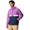 imageColumbia Mens Spire Valley Hooded WindbreakerRazzleCollegiate NavyWhite