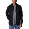 imageColumbia Mens Trek Full Zip HoodieBlackCsc Sleeve Logo