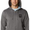 imageColumbia Mens Trek Full Zip HoodieGreycharcoal Heather