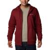 imageColumbia Mens Trek Full Zip HoodieRed Jasper