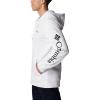 imageColumbia Mens Trek Full Zip HoodieWhiteCsc Sleeve Logo
