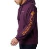 imageColumbia Mens Viewmont Ii Sleeve Graphic HoodieBlack Cherry