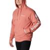 imageColumbia Mens Viewmont Ii Sleeve Graphic HoodieDark CoralWhite