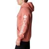 imageColumbia Mens Viewmont Ii Sleeve Graphic HoodieDark CoralWhite