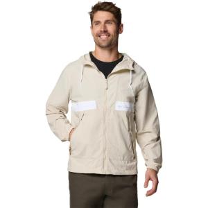 imageColumbia Mens Spire Valley Hooded WindbreakerDark StoneWhite