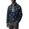 imageColumbia Mens Helvetia Half Snap FleeceBright Indigo Rocky Mountain Print