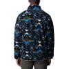 imageColumbia Mens Helvetia Half Snap FleeceBright Indigo Rocky Mountain Print