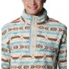 imageColumbia Mens Helvetia Half Snap FleeceStone Blue Checkered Peaks Multi