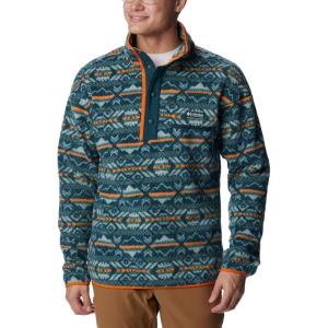 imageColumbia Mens Helvetia Half Snap FleeceNight Wave Checkered Peaks Multi