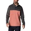 imageColumbia Mens Steens Mountain Half Snap Pullover JacketDark CoralShark