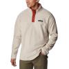 imageColumbia Mens Steens Mountain Half Snap Pullover JacketDark StoneWarp Red