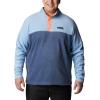imageColumbia Mens Steens Mountain Half Snap Pullover JacketJet StreamDark MountainSummer Peach