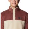 imageColumbia Mens Steens Mountain Half Snap Pullover JacketLight RaisinAncient Fossil