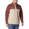 imageColumbia Mens Steens Mountain Half Snap Pullover JacketLight RaisinAncient Fossil