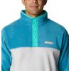imageColumbia Mens Steens Mountain Half Snap Pullover JacketNimbus GreyDeep MarineElectric Turquoise U