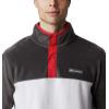 imageColumbia Mens Steens Mountain Half Snap Pullover JacketNimbus GreySharkMountain Red