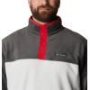 imageColumbia Mens Steens Mountain Half Snap Pullover JacketNimbus GreySharkMountain Red