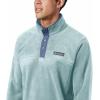 imageColumbia Mens Steens Mountain Half Snap Pullover JacketSky BlueDark Mountain