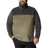 imageColumbia Mens Steens Mountain Half Snap Pullover JacketStone Green  Shark