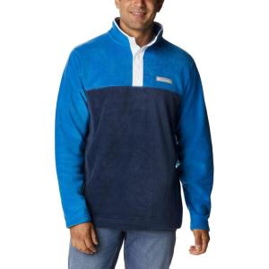 imageColumbia Mens Steens Mountain Half Snap Pullover JacketBright IndigoCollegiate NavyWhite