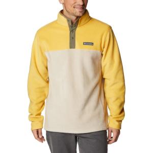 imageColumbia Mens Steens Mountain Half Snap Pullover JacketGolden NuggetAnct FsslStone Green