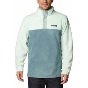 imageColumbia Mens Steens Mountain Half Snap Pullover JacketIce GreenMetalNiagara