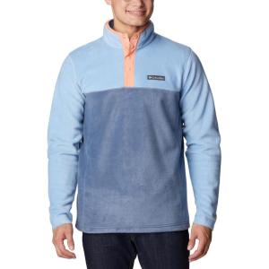 imageColumbia Mens Steens Mountain Half Snap Pullover JacketJet StreamDark MountainSummer Peach