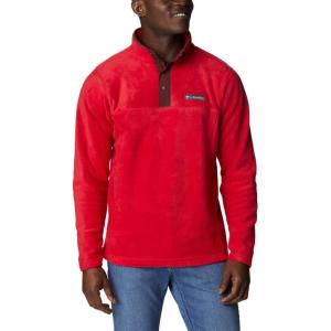 imageColumbia Mens Steens Mountain Half Snap Pullover JacketMountain RedElderberry