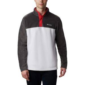 imageColumbia Mens Steens Mountain Half Snap Pullover JacketNimbus GreySharkMountain Red