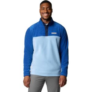 imageColumbia Mens Steens Mountain Half Snap Pullover JacketRipple BlueMtn Blue